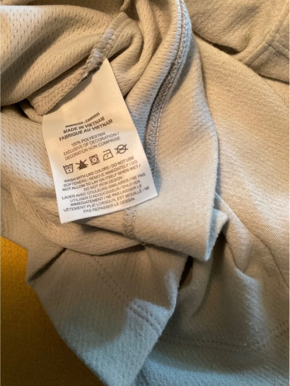 Nike Temple Light Gray 1/4 Zip Med